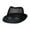 Black, variant on Mesh Sun Hat for Men Women Fedoras Cowboy Race Day Panama Jazz Hats Summer Beach Short Brimmed Mesh Straw Fedora