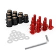 thumbnail image 1 of Motorcycle Wind Screen Shield Alu M5x16mm Screw Bolt Washers kit Red 10 Pack, 1 of 7