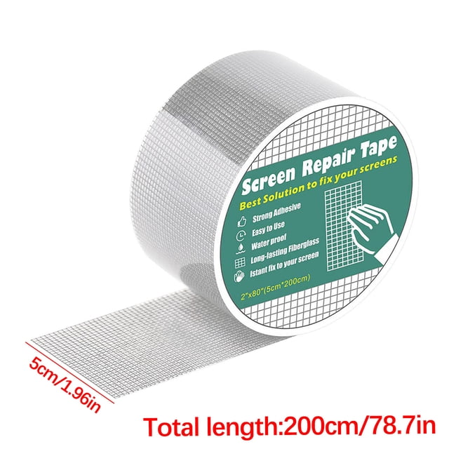 Pompotops Anti-Insect Fly Door Window Mosquito Screen Net Repair Tape Patch Adhesive Door Window Screen Repair Tape Screen Repair Sticker Clearance