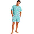 thumbnail image 2 of Halloween Family Matching Pajamas Sets, Halloween Cute Ghost Pumpkin Loungewear, Short Sleeve Top & Elastic Waist Shorts, Halloween Casual Couple PJS Festival for Home Relaxation Wear, 2 of 6