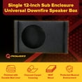 thumbnail image 2 of QPower Single 10" Sub Enclosure, Universal Shallow Mount for GMC, Chevy, & Ford Trucks, 2 of 2