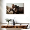 thumbnail image 3 of Elephant Stock Brown Mare And Foal Horses Wall Art - Horizontal Canvas Wall Art - Living Room Wall Decor - Photography Animal Canvas - Brown And Gray Decor - 36" x 24", 3 of 8