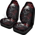 thumbnail image 7 of Uorisanigo Skull Rose Car Seat Covers 2 Pcs Car Seat Covers Front Seats Only Waterproof Breathable Easy to Install Anti-Slip Back Fabric Universal Fit for Auto Truck SUV, 7 of 7