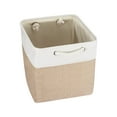 thumbnail image 3 of 1Pcs Cube Storage Bins Fabric Storage Organizer Bins Foldable Cube Storage Baskets with Sturdy Carry Handles Storage Baskets for Home Organizer (11 x 11 Inch ), 3 of 9