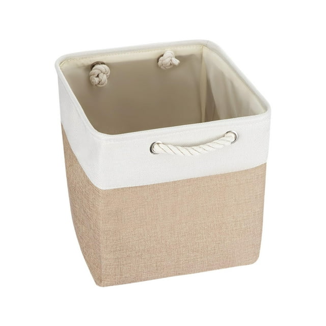 Popular Home Essentials, Foldable Storage Box Shelf Baskets with Handles Fabric Storage Baskets for Shelves Wardrobes and Closets and Lightweight Home Organizer