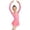 Hot Pink, variant on Virmaxy Solid Color Back Bow Short Sleeve V Neck Ballet Dance Dress Stretchy Easy Wear Mesh Mini Dress for Practice and Performance, for 3-15Y