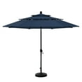 thumbnail image 4 of SUMMIT LIVING 6-Piece Metal Outdoor Patio Dining Set with 4 Swivel Chairs and 37" Square Outdoor Table, 10FT Navy Blue Umbrella, 4 of 18