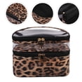 thumbnail image 3 of Weiweiguan 1PC Transparent Double-layer Wash Bag Portable Storage Bag Handheld Makeup Bag, 3 of 7