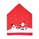 thumbnail image 1 of Funda para silla navideña con estampado de muñeco de nieve, decoración navideña, 2 piezas, 1 of 5