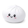 thumbnail image 2 of JeashCHAT Dumpling Stress Balls, Soft Stretchy Dough Squeeze Toys, Steamed Bun Shape Stress Relief Toys for Adults, Office Desk Decor, Party Favors, 2 of 5