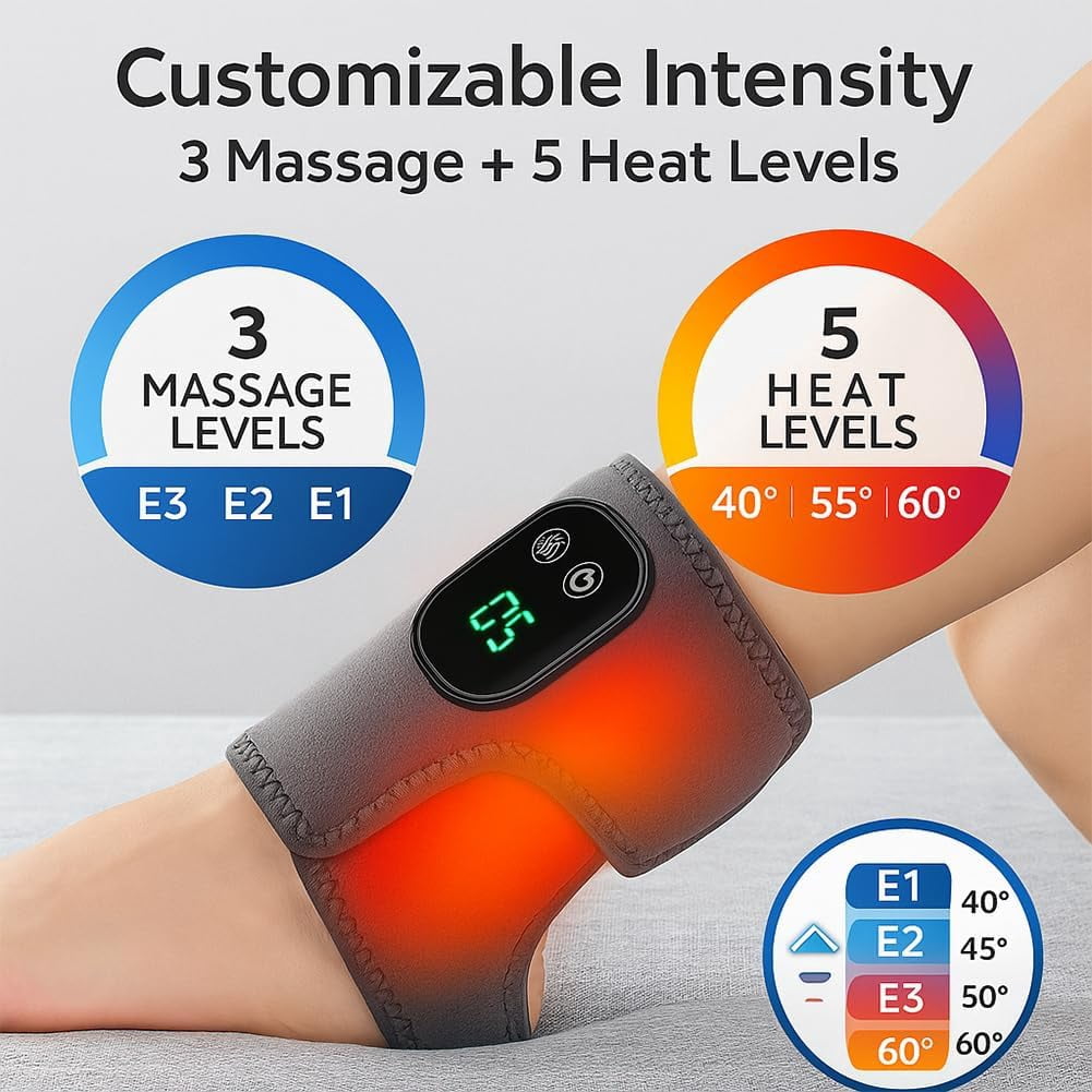New 2026 Vita Feet Relief Triple Therapy Foot Massager with 3-Speed Vibration & 5-Temperature Settings, Portable for Home Office Travel