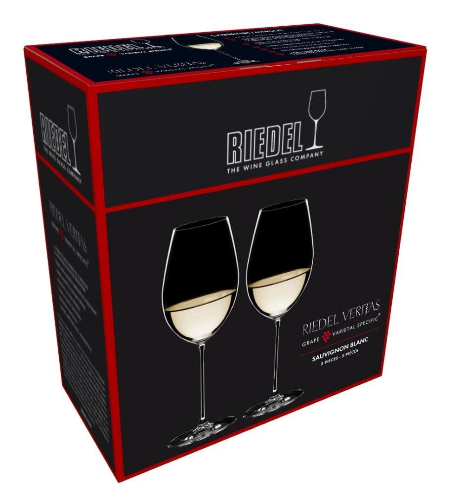 Riedel Veritas Crystal Dishwasher Safe Sauvignon Blanc White Wine Glass (2 Pack)