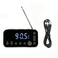 thumbnail image 1 of DABA1 Reloj Radio FM Dual USB con Puerto de Carga Pantalla LCD Retroiluminación Volumen Ajustable Despertador Radio, 1 of 10