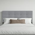 thumbnail image 4 of Home Design Gina King Tufted Upholstered Headboard with Button Tufts and Adjustable Height, Gray, Easy assembly, 4 of 7