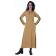 thumbnail image 1 of Moomaya Robe Maxi à Capuche à Manches Longues pour Femmes avec Poches, Décontractée, Longues Robes, 1 of 6