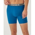 thumbnail image 3 of Hanes 4-Pack Boxer Briefs Ultimate Men's Comfort Flex Fit Ultra Soft Black/Grey, 3 of 8