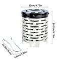 thumbnail image 3 of Limited Time Qaailabf Outdoor Camping Heating Cover Stainless Steel Windproof Stove Cover, 3 of 9