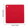 thumbnail image 2 of Square Silicone Honeycomb Mats, Heat Resistant Pot Holder Pads for Countertops, Thickened Hot Pad Trivets for Kitchen, Microwave, Dining Table, Stylish Home Decor, 2 of 3