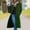 Army Green, variant on Women's Lapel Long Trench Coat Casual Single Breasted Wool Blend Pea Coat Fall Winter Lightweight Overcoat Elegant Outerwear with Pockets