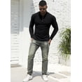 thumbnail image 2 of Iceglad Men's Polo Shirts long Sleeve Casual Slim Fit Shirts, 2 of 9