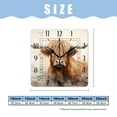 thumbnail image 2 of 12 Inch Wall Clock Battery Operated Square Clock Decorative for Office, Kitchen, Outdoor, Living Room，Watercolor Highland Cow Colorful, 2 of 4