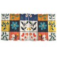 thumbnail image 7 of Yayeee Kitchen Curtains Tier Set of 2 Light Filtering 57"x24" Over Sink Window Panels, Floral Patterns, 7 of 7