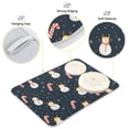 thumbnail image 3 of Yayeee Dish Drying Mat for Kitchen Counter 16"x18" Microfiber Absorbent Pad, Playful Winter, 3 of 7