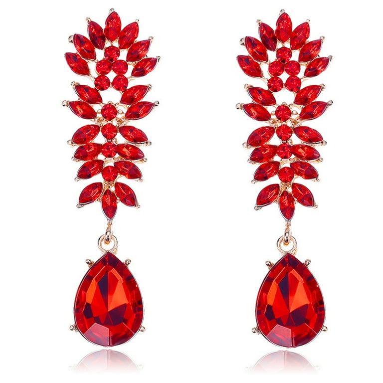 Walmart red best sale earrings