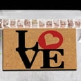 thumbnail image 4 of Love Heart Floor Mat Welcome Front Door Mat Holiday Mat Welcome Door Mat Polyester Door Mat Door Mat, 4 of 4