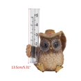 thumbnail image 3 of Outdoor Rain Gauge Garden-Patio Yard Ornament with Tube Waterproof Bridge Collection Owl Raingauge Yard Gnome Decoration, 3 of 4