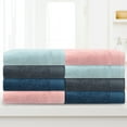 thumbnail image 6 of REGALWOVEN Cotton Striped Pattern 2 Pack Hand Towels, Highly Absorbent Decorative Towels for Bathroom Dark Blue 14" x 30", 6 of 6
