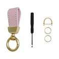 thumbnail image 3 of Car Keychain PU Leather Keychain Strap Key Holder Automotive Keychain Sturdy Pink, 3 of 8