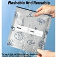 thumbnail image 4 of Reusable Aluminum Foil Sealable Storage Bags – Durable, Reusable Aluminum Bags, Stand Up Foil Sealable Bag With Label And Zip Lock For Vegetable Fruit Meat, 4 of 7