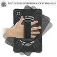 thumbnail image 4 of For Samsung Galaxy Tab A7 Lite Case 8.7 inch SM-T220/T225/T227, 360 Hand Strap, Shoulder Strap, Kickstand, Rugged Drop Protection, Black, 4 of 7