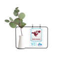 thumbnail image 1 of North America Continent Outline Map Transparent Glass Hanging Vases Decoration Bottle, 1 of 2