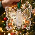 thumbnail image 3 of Christmas Santa Claus Butterfly Cash Holder Acrylic Ornament, Tree Hanging Gift Decoration, 3 of 7
