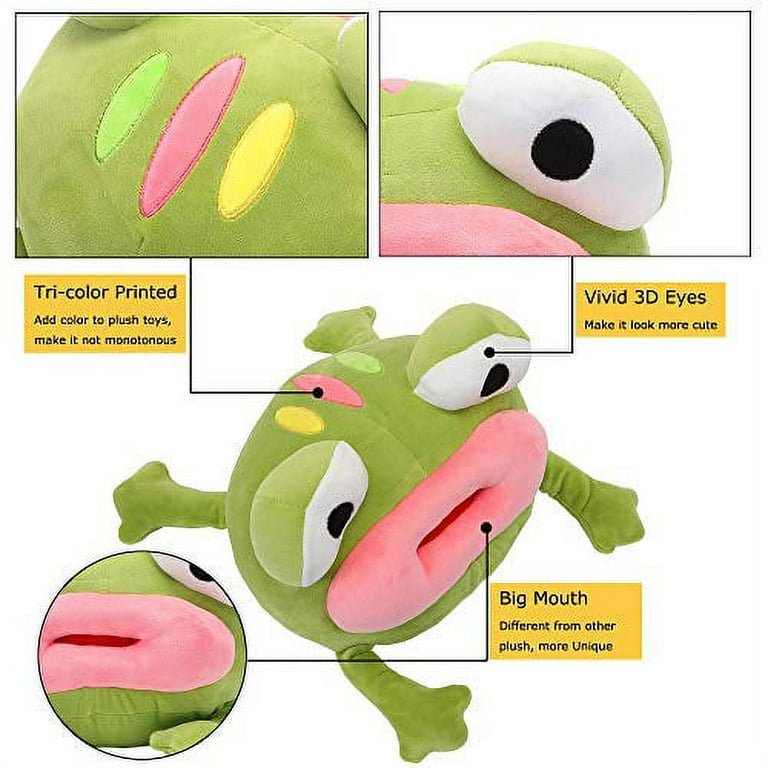  CAZOYEE Soft Frog Stuffed Animal Plush Doll, and Realistic Tree Toad  Stuffed Animal, Cute Frog Plushie Toys Gift for Kids Children Baby Girls  Boys Toddlers, Creative Plush Frog Decoration : Toys