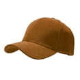 thumbnail image 2 of HuangHuanChen Baseball Caps Unisex Suede Soft Solid Color Curved Brim Adjustable Dad Hat Visor Cap Streetwear UV Protection Sun Hats One Size, 2 of 7