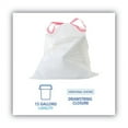 thumbnail image 3 of Drawstring Kitchen Bags, 13 Gal, 0.8 Mil, White, 50 Bags/roll, 2 Rolls/carton | Bundle of 5 Cartons, 3 of 6