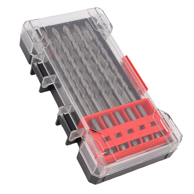 Taladro Juego De 10 Brocas Dentadas De Vástago Hexagonal Extendidas De 1/4 Pulgadas Con Punta De Carburo Para Mampostería, Hormigón, Azulejo, Pared De Ladrillo, Vidrio,