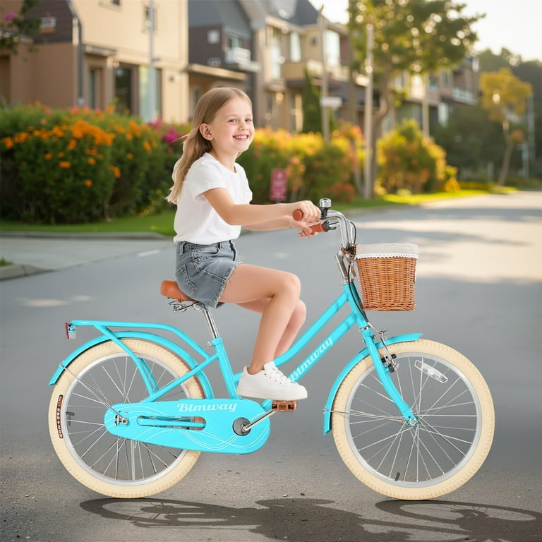 Youth Pink Single-Speed Bike for Girls 7-10 Years Old with