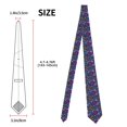 thumbnail image 3 of Yiaed Colorful Butterflies Print Men's Ties Silk Business Necktie for Husband Father Valentine's day Father's Day Gift, 3 of 7