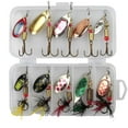 thumbnail image 2 of Metal Fishing Sequins Hooks with Feather Attractants for Angling Tackle and 10PCS, 2 of 5