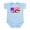 Sky Blue, variant on CafePress - USA And UK Flags Body Suit - Baby Light Bodysuit, Size Newborn - 24 Months