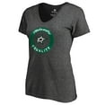 thumbnail image 2 of Women's Heather Gray Dallas Stars #WeSkateFor V-Neck T-Shirt, 2 of 3