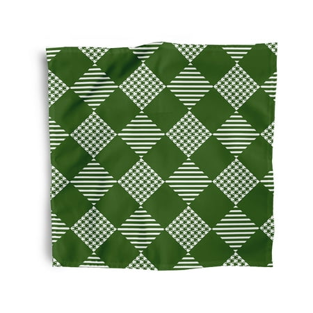 

Simply Daisy 18 x 18 Green Check It Twice Napkins Set of 4