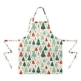 thumbnail image 2 of Beige Christmas Tree Apron-Garden Aprons for Women with Pockets-Cotton Linen Waterproof Kitchen Cooking Gardening Aprons Adjustable for Kitchen,Cooking,BBQ and Salon 32"x27", 2 of 7