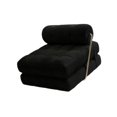 thumbnail image 3 of Sofá Cama Individual, Sofá De Ocio, Respaldo Reclinable Moderno Portátil Para Dormitorio, Negro, 3 of 9