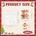 thumbnail image 3 of 100-Pack Christmas Cookie Bags, Self-Adhesive Snowflake Treat Bags 5.4x5.4 Inch for Holiday Party Favors, Gifts, Clear, 3 of 5