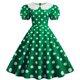 thumbnail image 1 of WILLBEST Vestidos Floreados para Mujer, Vestido de Fiesta Informal con Estampado de Lunares, Manga Corta, Años 50, para Noche, Fiesta y Graduación Extra Grande, 1 of 3